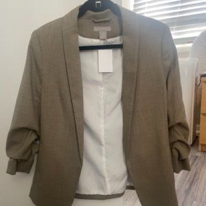 H&M Green/Beige Blazer